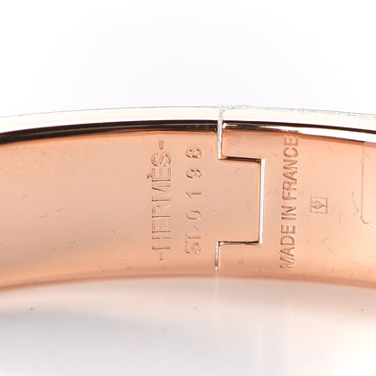 Hermes Enamel Clic Clac H Narrow Bracelet PM Marron Glace 4 of 5