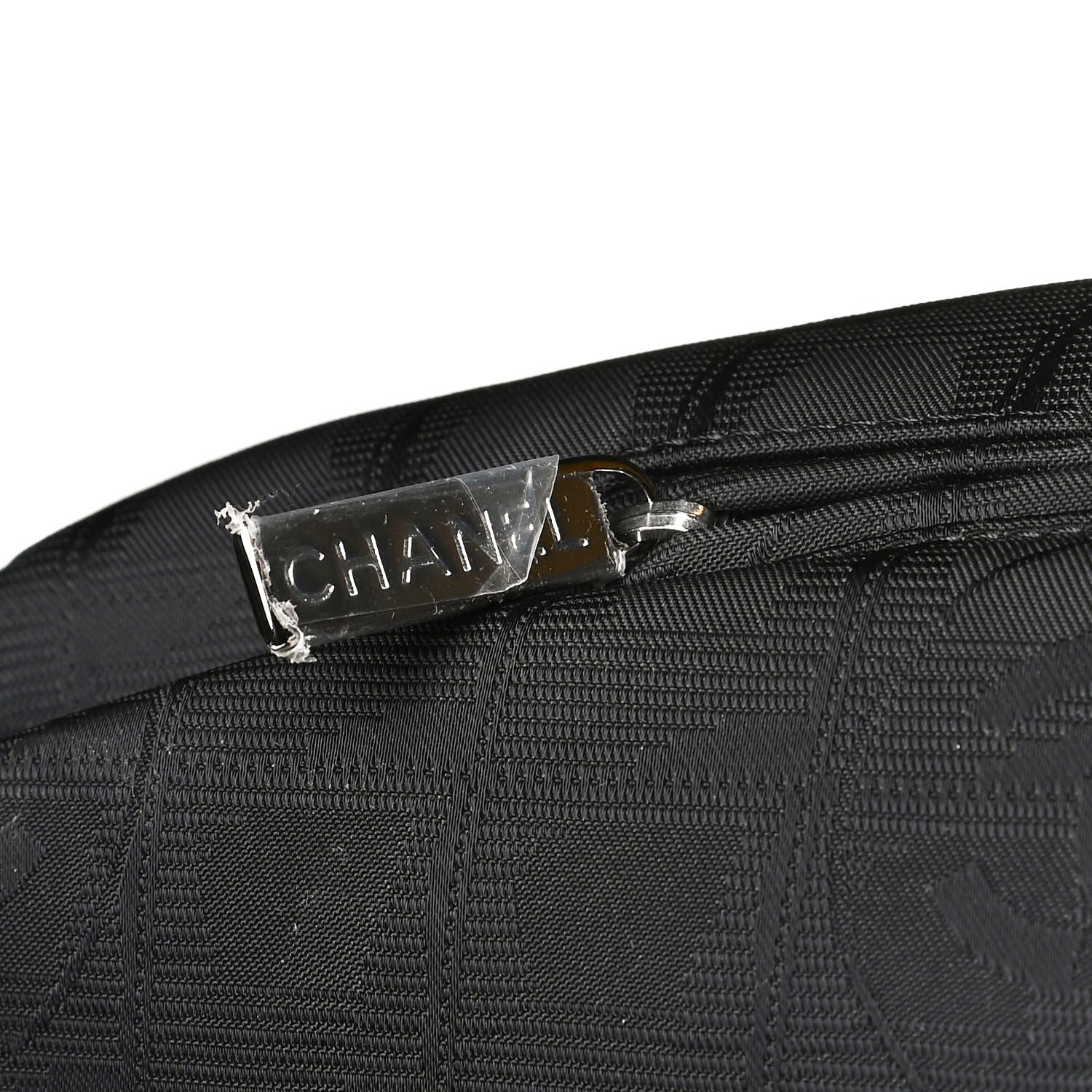 Chanel Nylon Travel Trolley Rolling Luggage Black 14 of 16