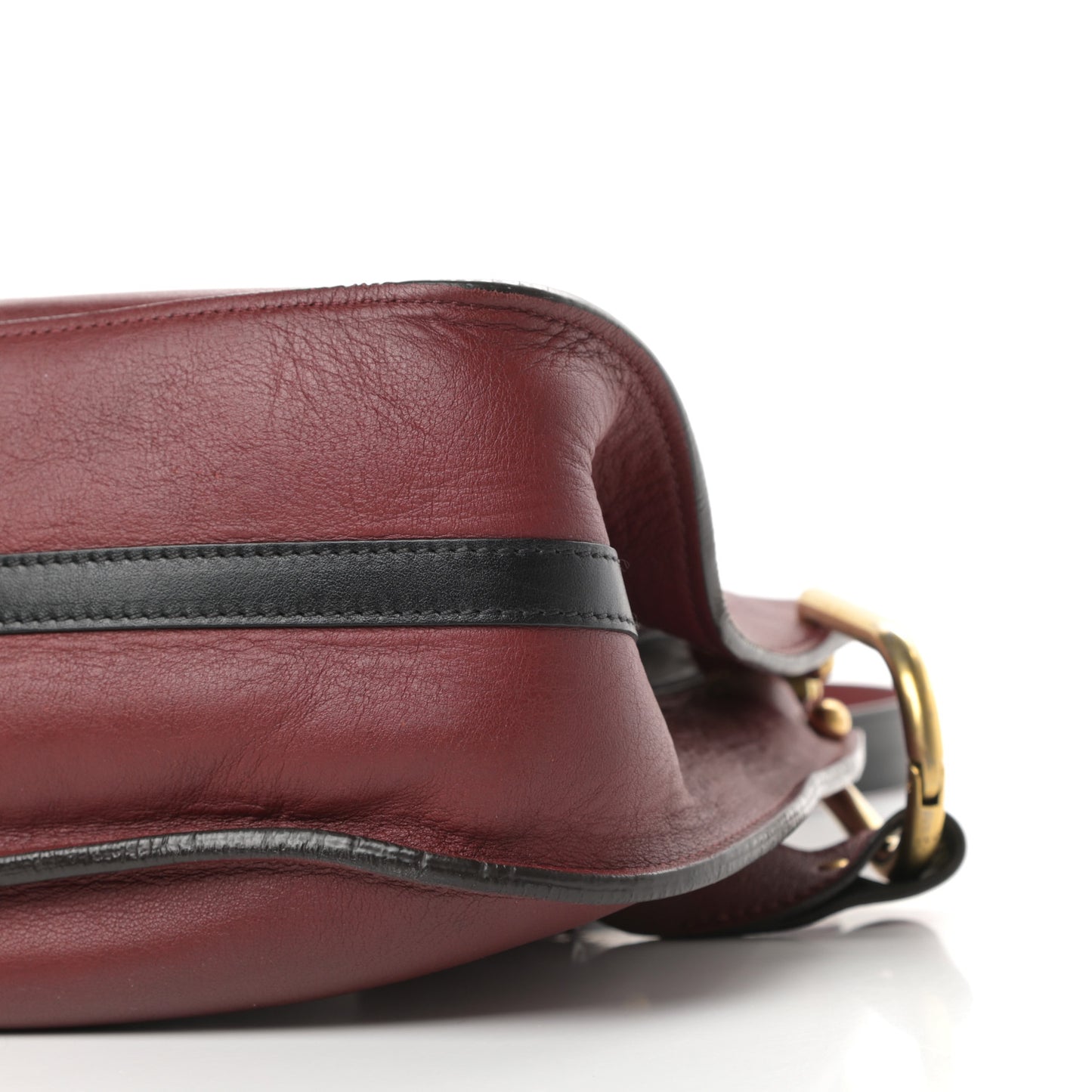 Grained Calfskin Small Hayley Hobo Red