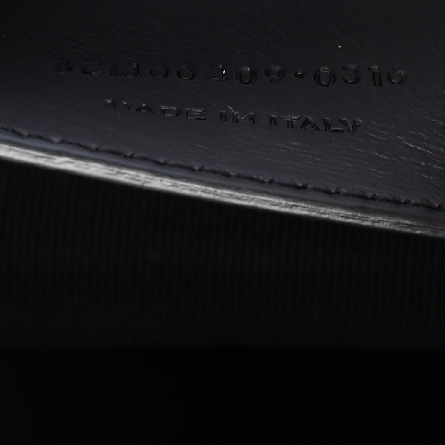 Saint Laurent Calfskin Crocodile Embossed Classic Kate Monogram Clutch Black 8 of 8