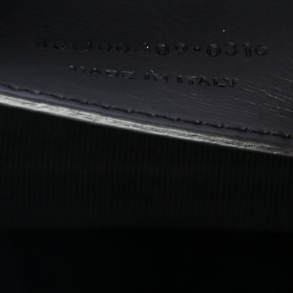 Saint Laurent Calfskin Crocodile Embossed Classic Kate Monogram Clutch Black 8 of 8
