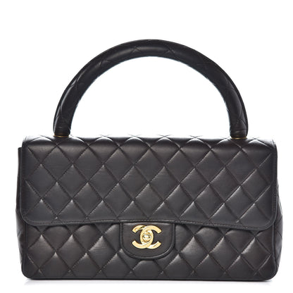 Chanel Lambskin Quilted Medium Rectangular Kelly Flap Bag Black 1 of 11
