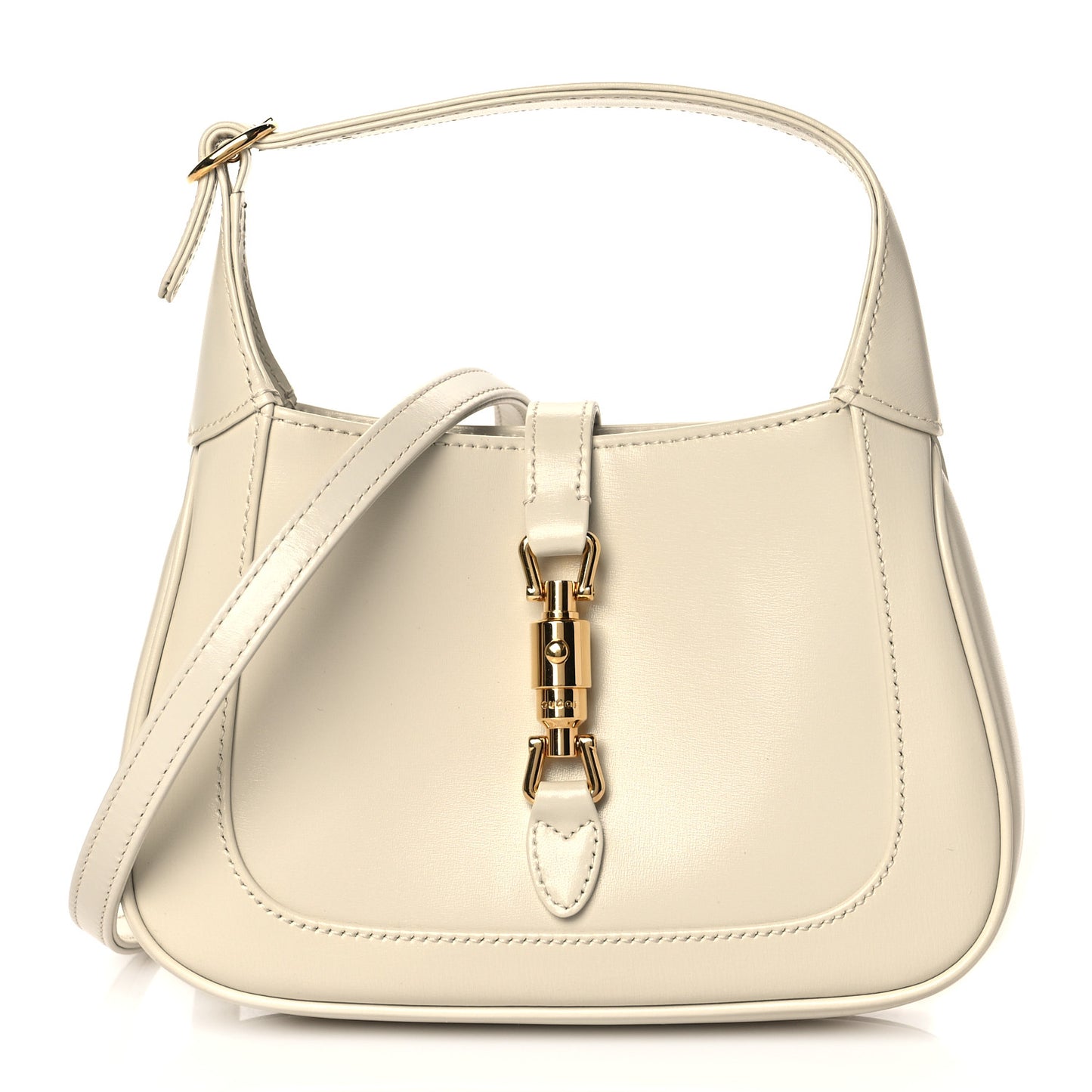 Boarded Dyana Lux Calfskin Mini Jackie 1961 Hobo Mystic White