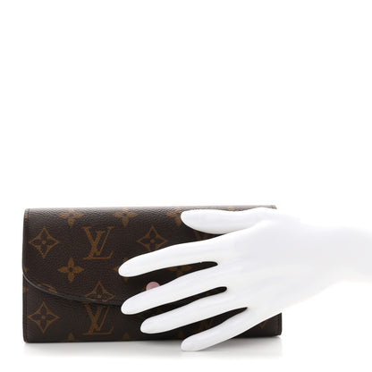 Louis Vuitton Monogram Emilie Wallet Rose Ballerine 2 of 7
