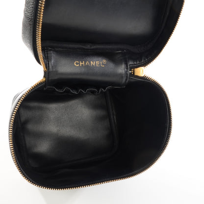 Chanel Caviar Vanity Cosmetic Case Black 5 of 10