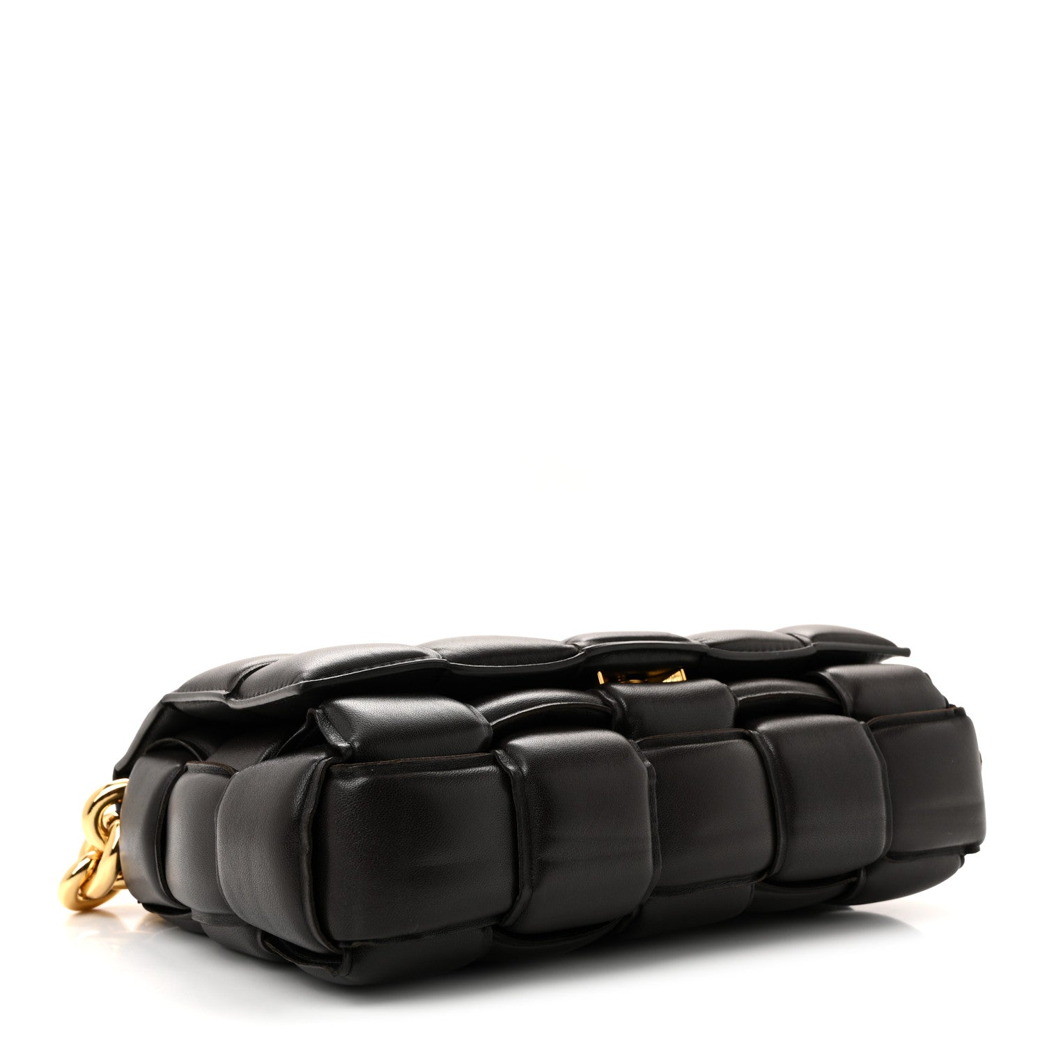 Bottega Veneta Lambskin Maxi Intreccio Padded Chain Cassette Crossbody Bag Fondant 4 of 12