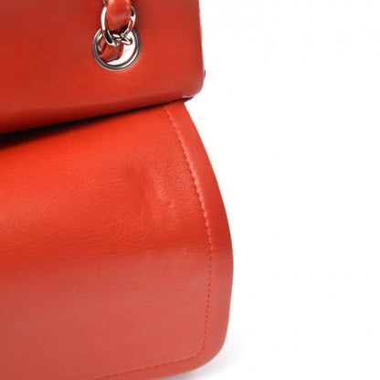 Chanel Lambskin Quilted Jumbo Double Flap Red 14 of 15