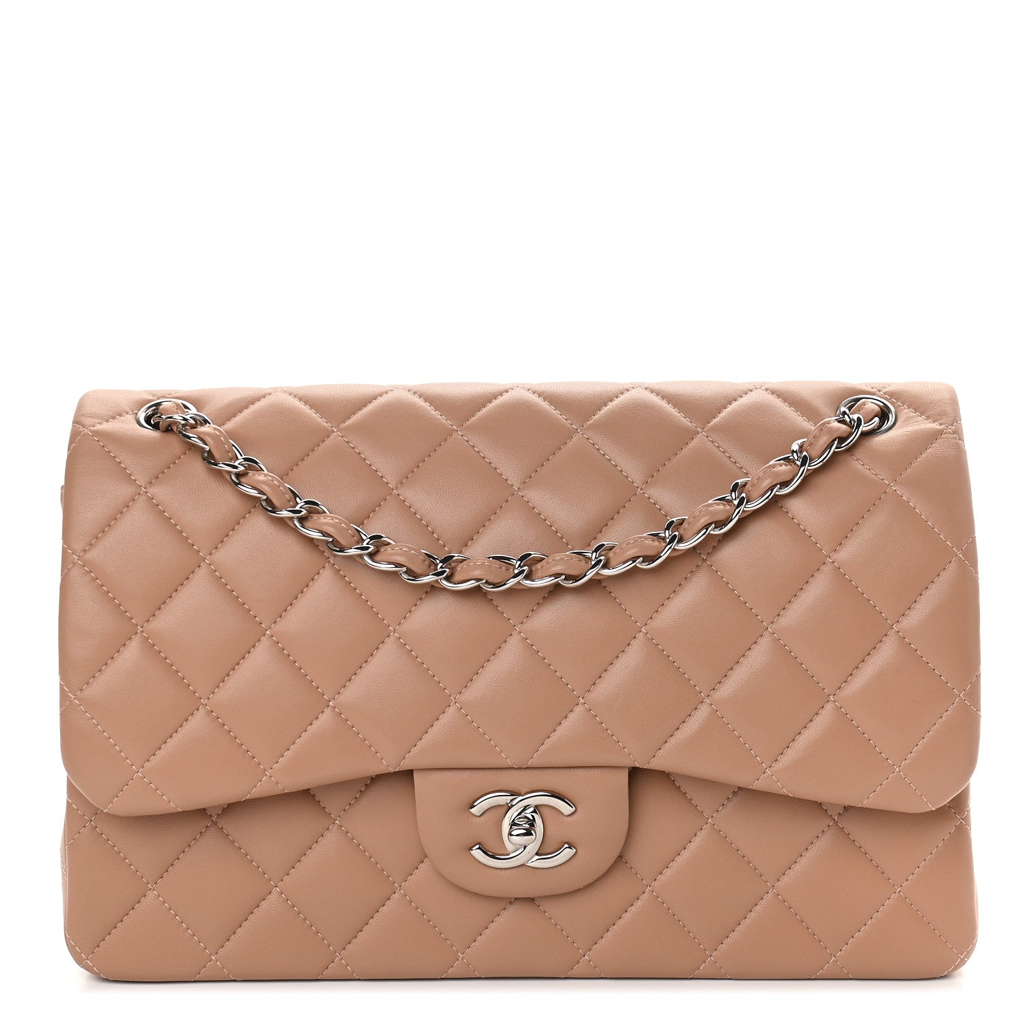 product image of chanel 18s dark beige FASHIONPHILE