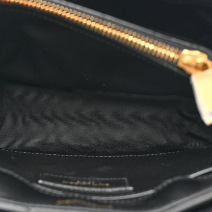Saint Laurent Calfskin Y Quilted Monogram Small Loulou Chain Satchel Black 6 of 12