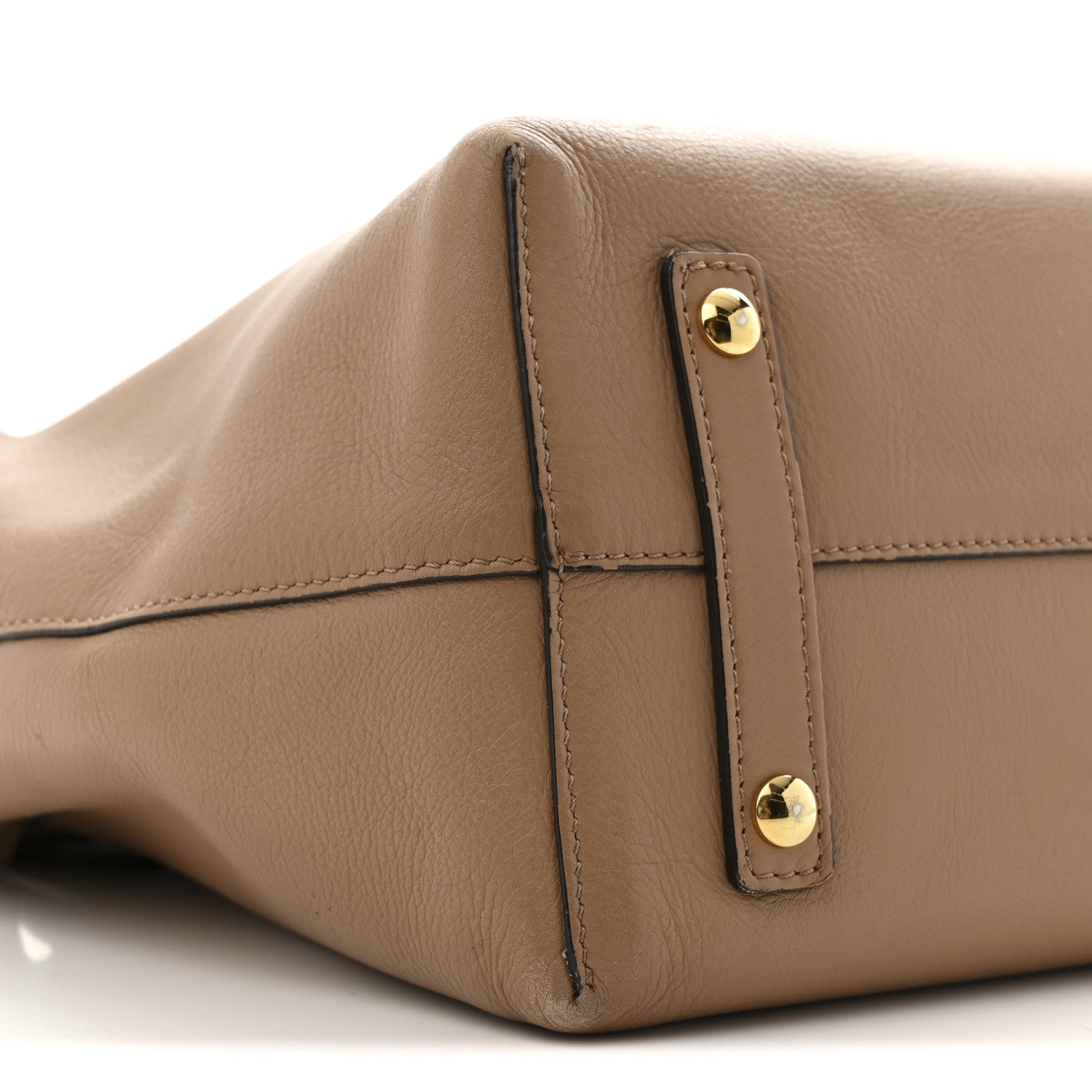 Burberry Soft Smooth Calfskin Medium Tote Camel 9 of 16
