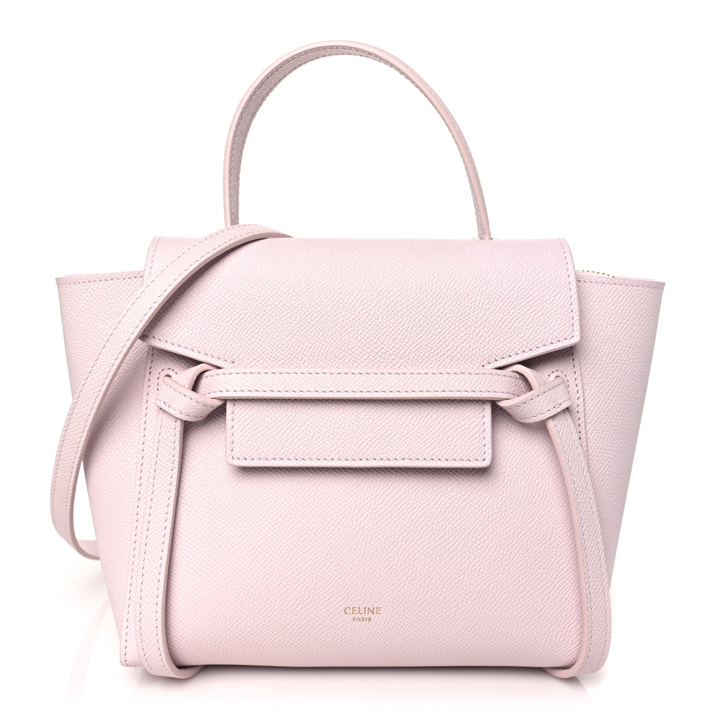 Grained Calfskin Nano Belt Bag Peony