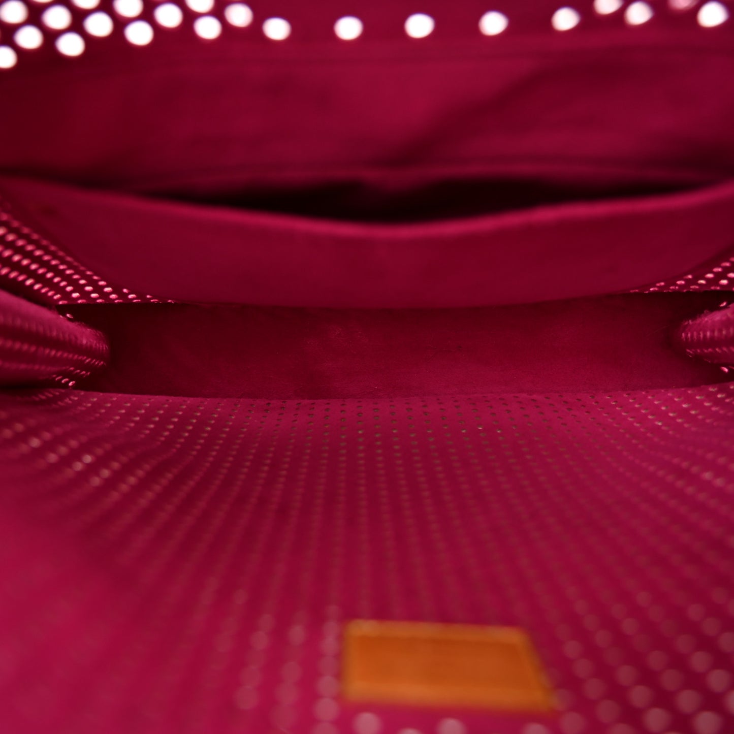 Monogram Perforated Musette Fuchsia