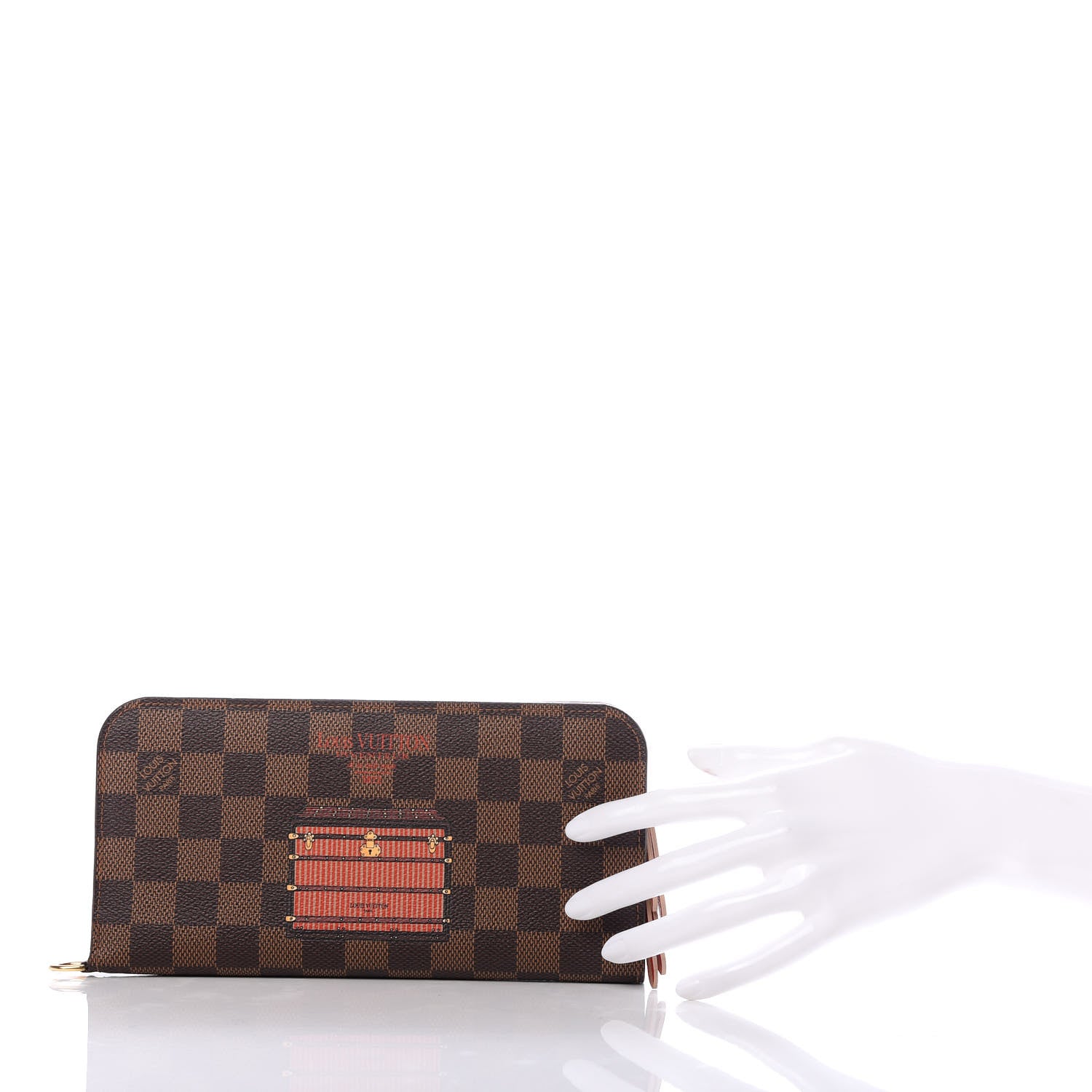 Louis Vuitton Damier Ebene Trunks and Locks Insolite Wallet 2 of 7