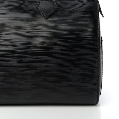 Louis Vuitton Epi Speedy 25 Black 10 of 12