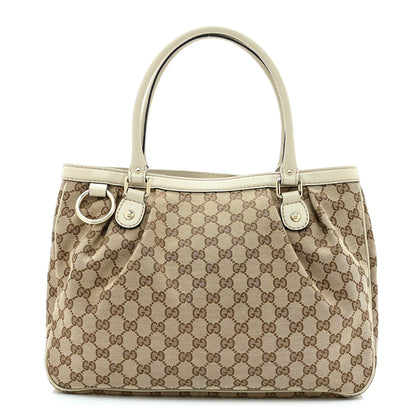Gucci Monogram Medium Sukey Top Handle Tote Off White 1 of 11