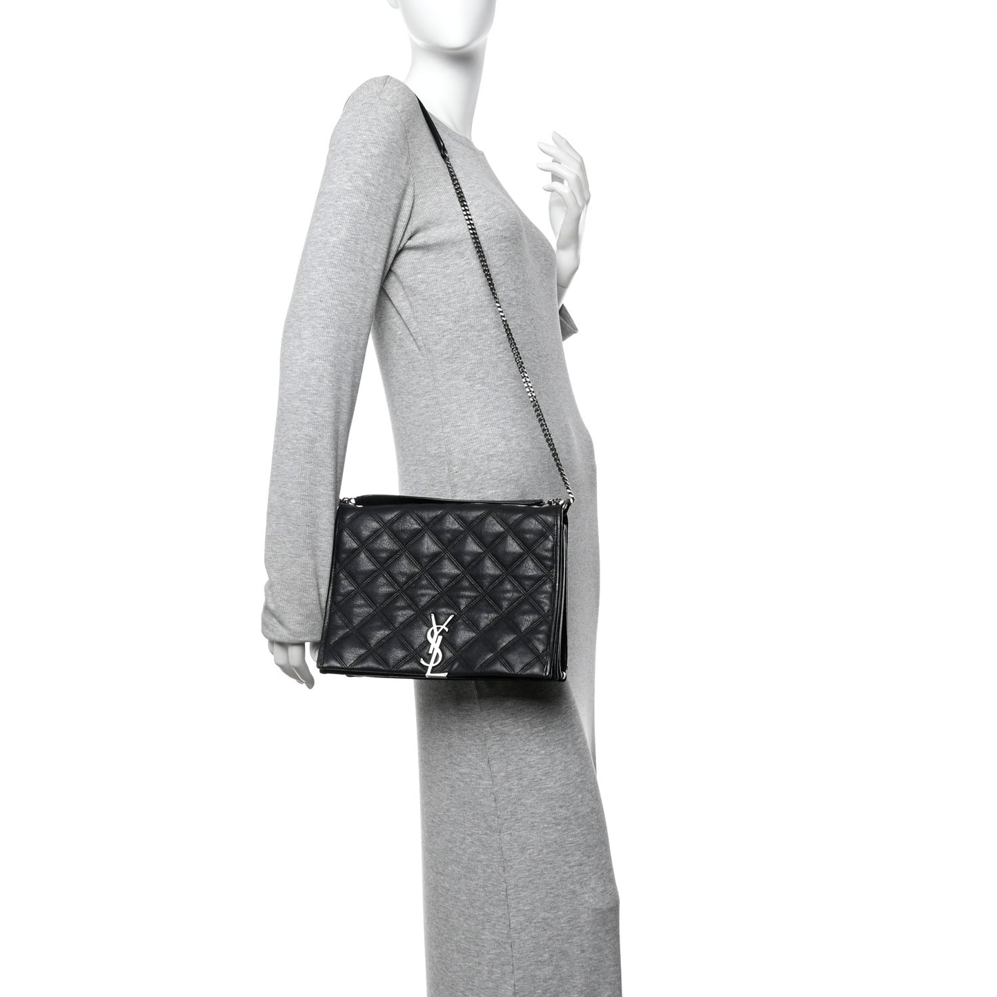 Lambskin Quilted Small Becky Chain Bag Black
