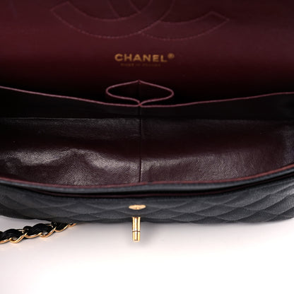 Chanel Caviar Quilted Jumbo Double Flap Black 6 of 11