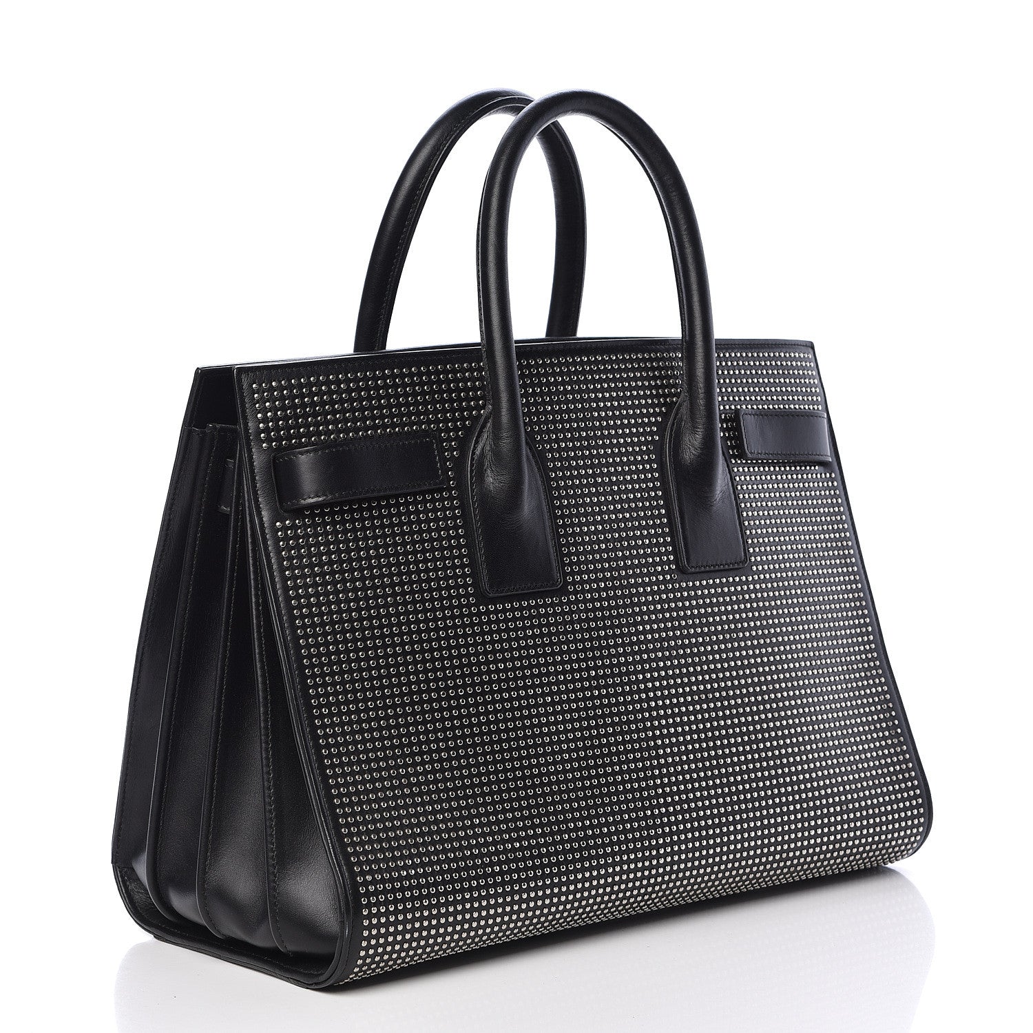 Saint Laurent Calfskin Studded Small Sac De Jour Black 3 of 18