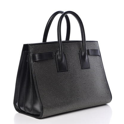 Saint Laurent Calfskin Studded Small Sac De Jour Black 3 of 18