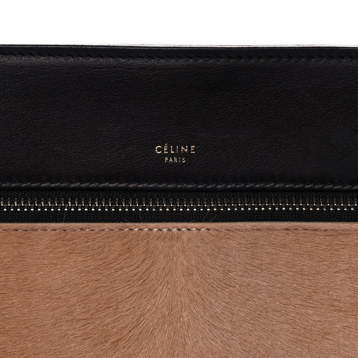Celine Pony Hair Calfskin Medium Edge Shoulder Bag Praline 7 of 11
