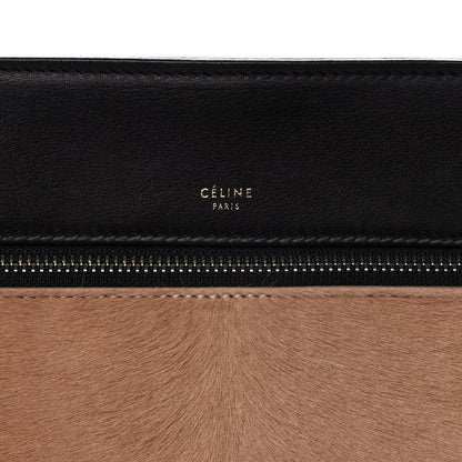 Celine Pony Hair Calfskin Medium Edge Shoulder Bag Praline 7 of 11