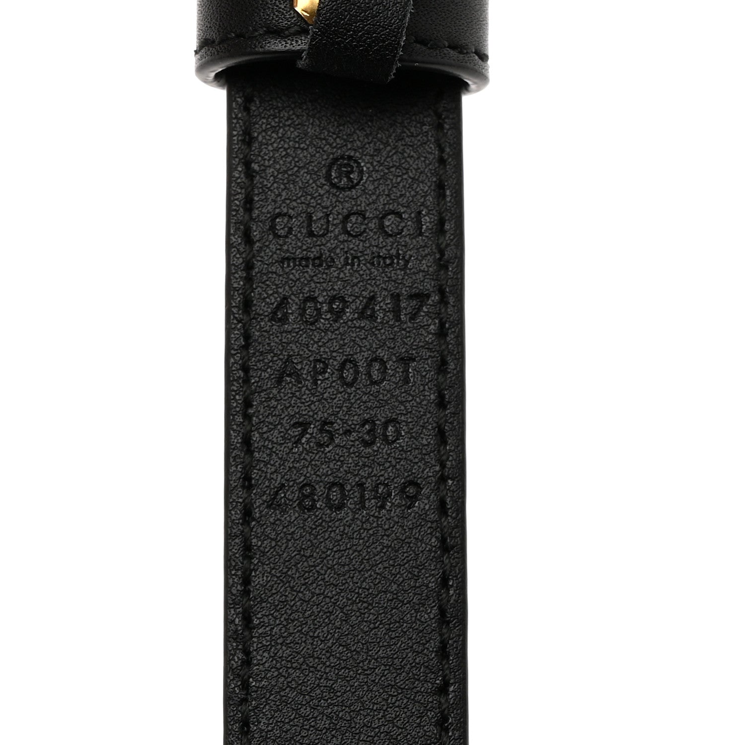 Gucci Calfskin Double G 20mm Belt 75 30 Black 5 of 5