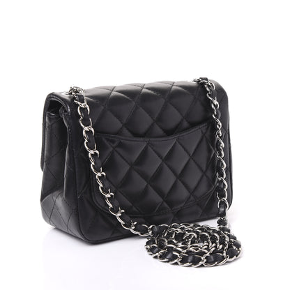 Chanel Lambskin Quilted Mini Square Flap Black 2 of 10