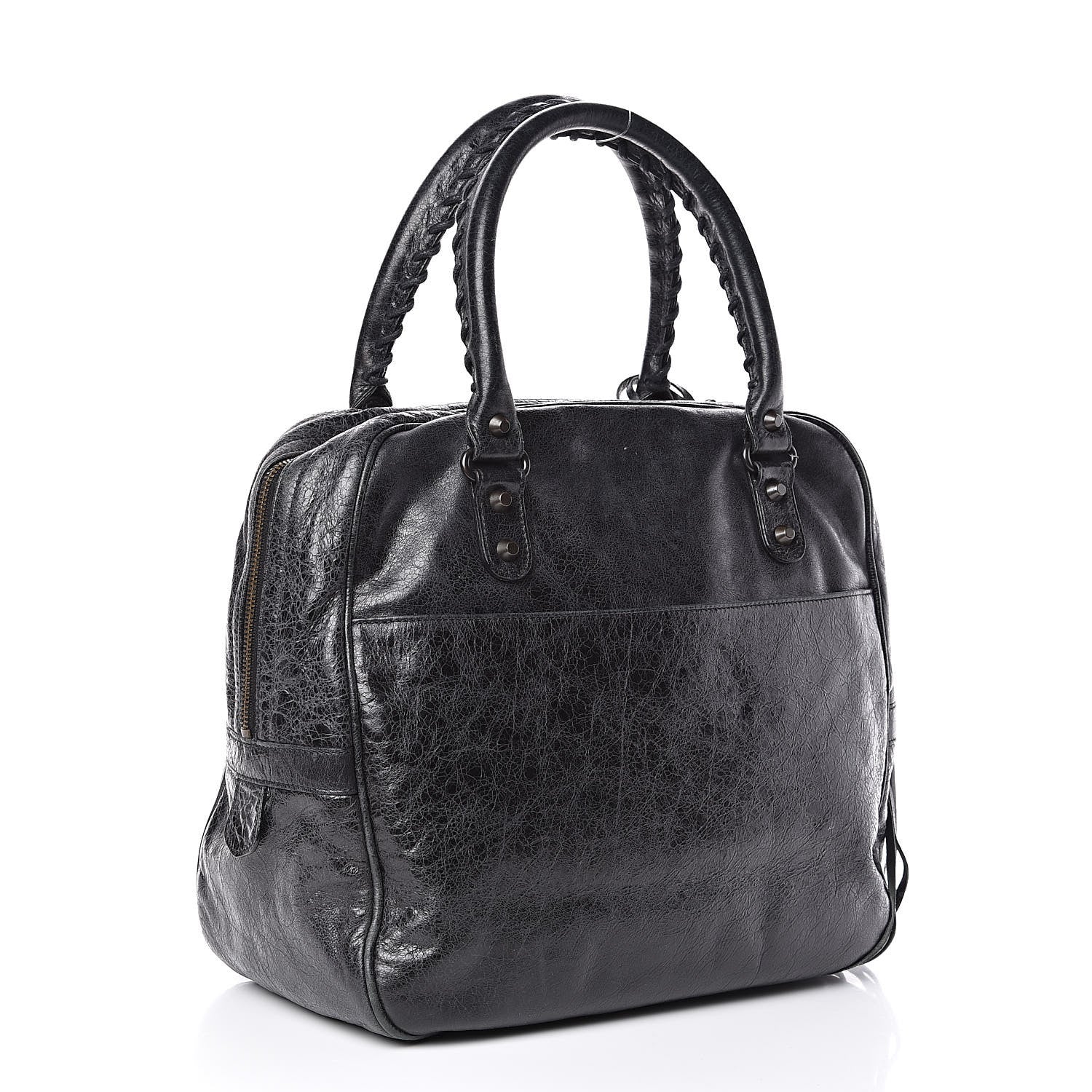Balenciaga Agneau Classic Hardware Shoulder Bag Black 3 of 16