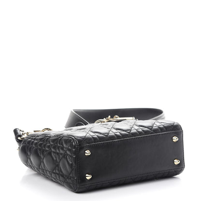 Christian Dior Lambskin Cannage Small Lucky Badges My Lady Dior Black 5 of 11