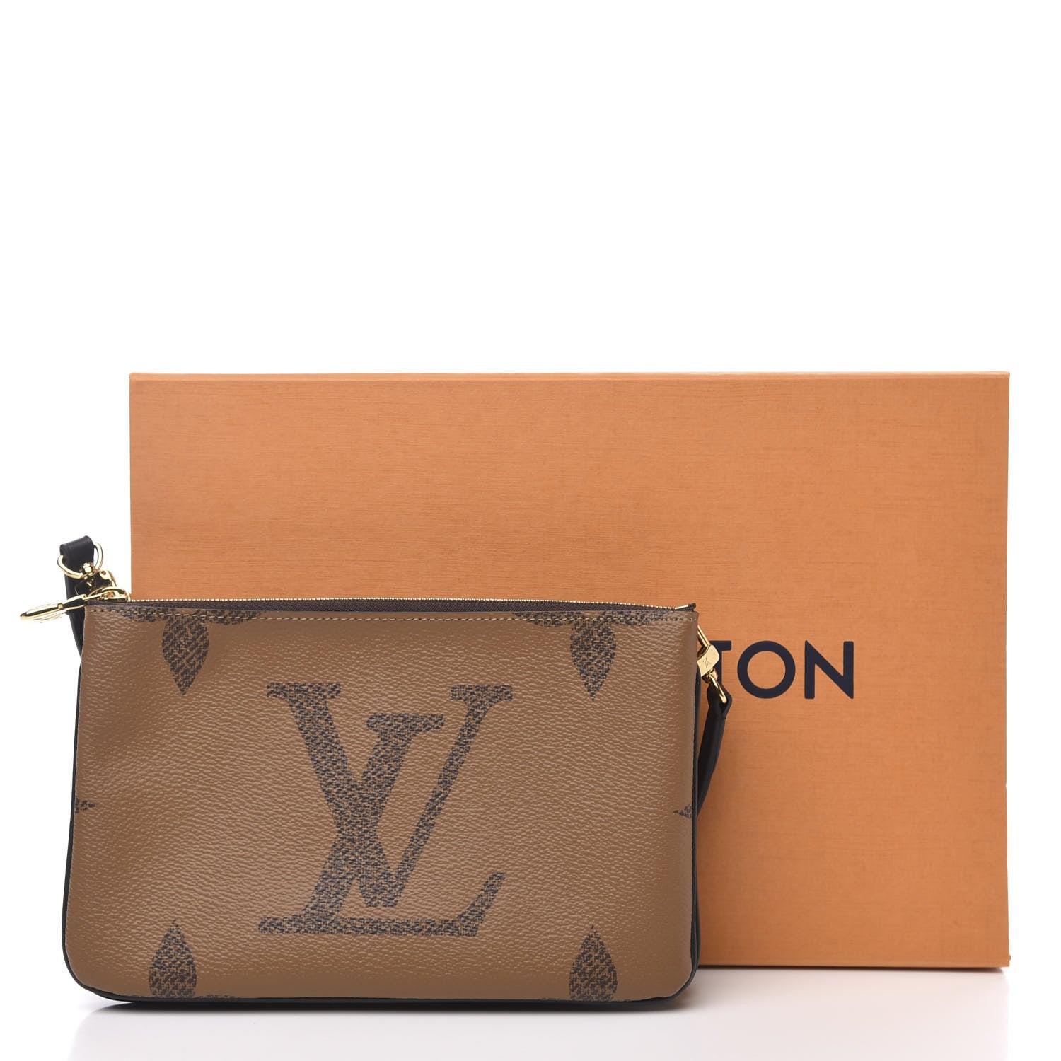 Louis Vuitton Reverse Monogram Giant Double Zip Pochette 11 of 11