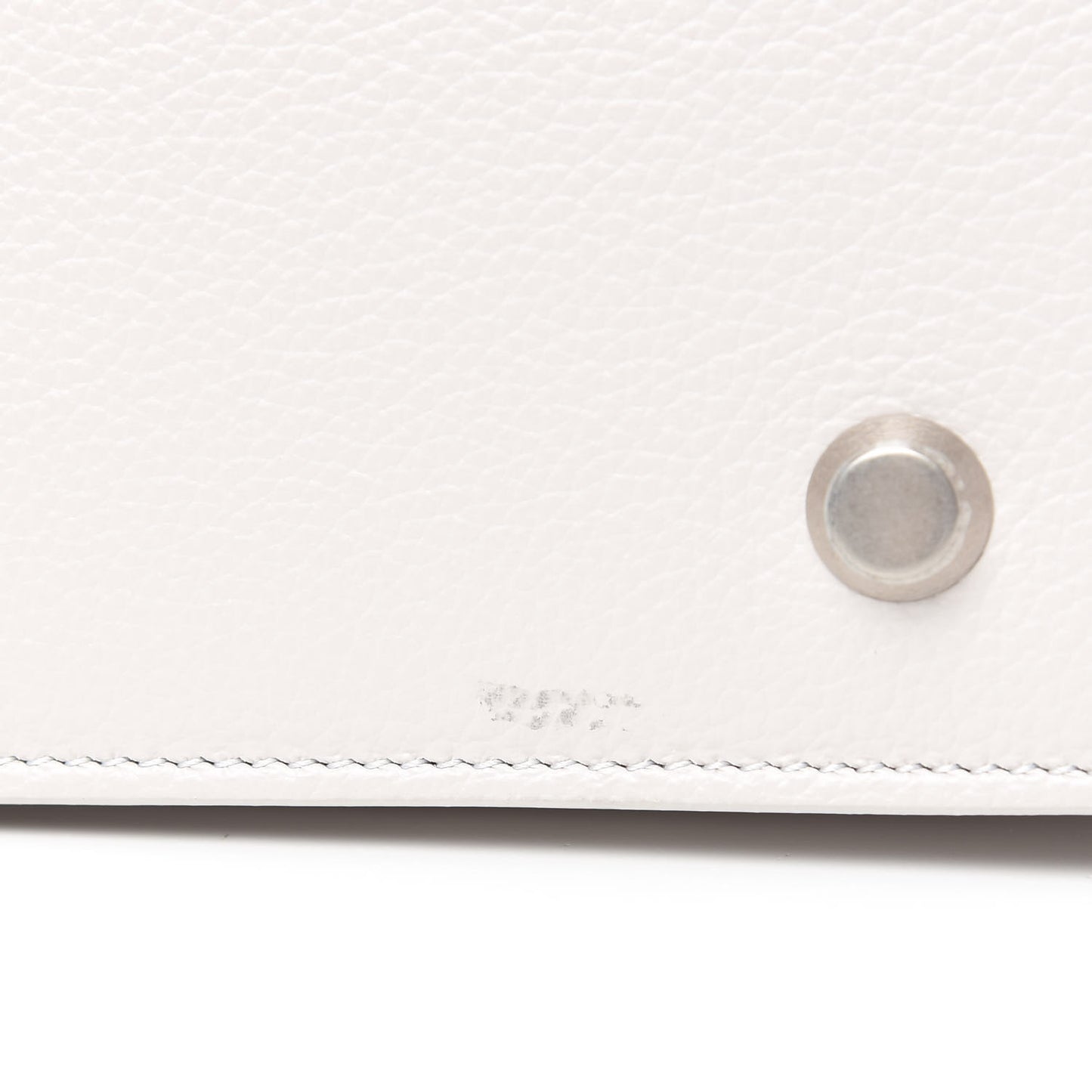 Grained Calfskin Medium 2.0 North South Shopping Tote White
