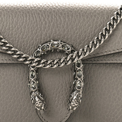 Gucci Dollar Calfskin Crystal Super Mini Dionysus Shoulder Bag Dusty Grey Black Diamond 7 of 9