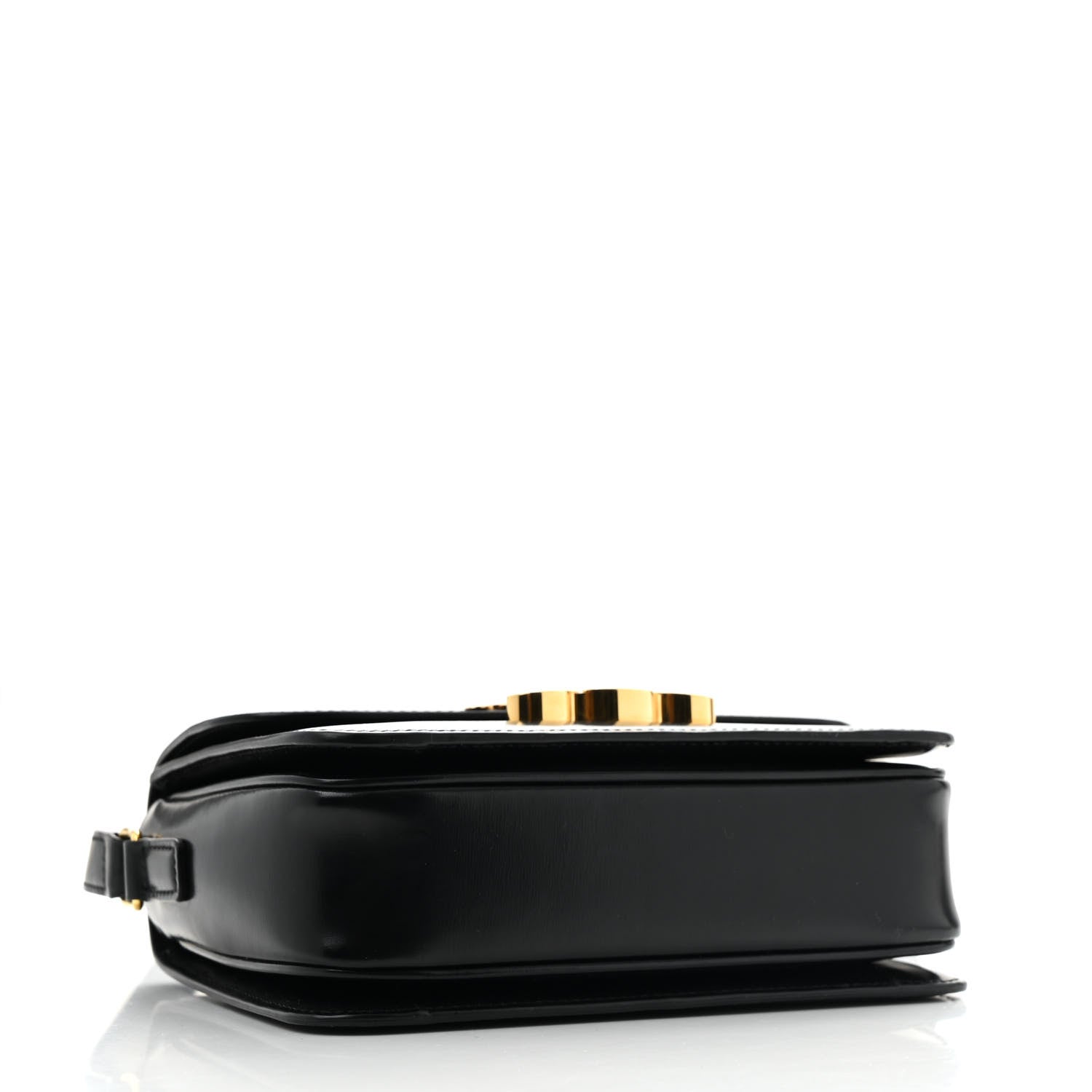 Celine Shiny Calfskin Teen Triomphe Black 4 of 12
