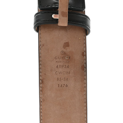 Gucci Guccissima Signature Interlocking G 40mm Belt 85 34 Black 3 of 5