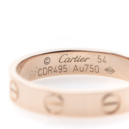 Cartier 18K Pink Gold 3.5mm LOVE Wedding Band Ring 54 6.75 4 of 4