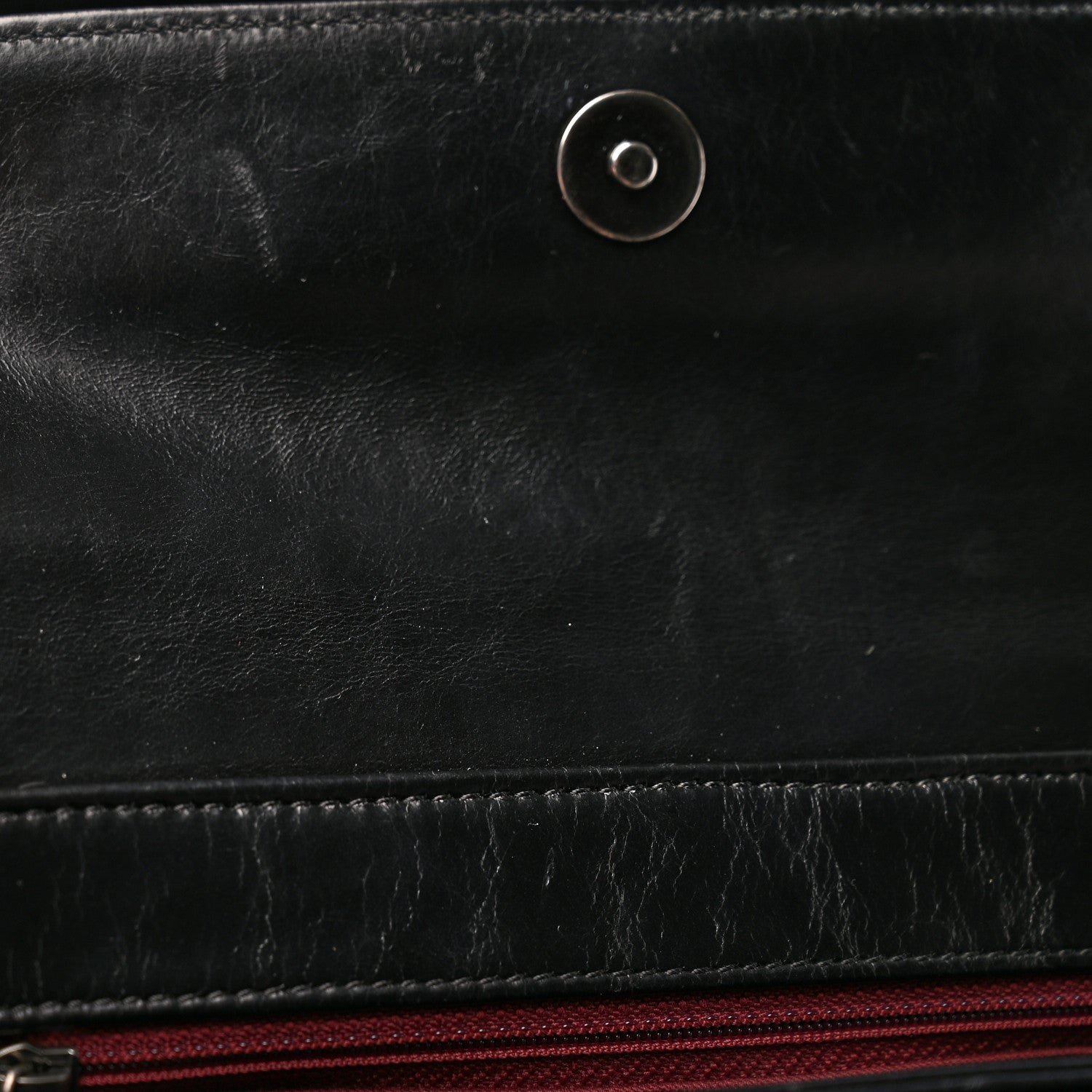 Chanel Glazed Calfskin Quilted Medium Perfect Edge Flap Black 10 of 12