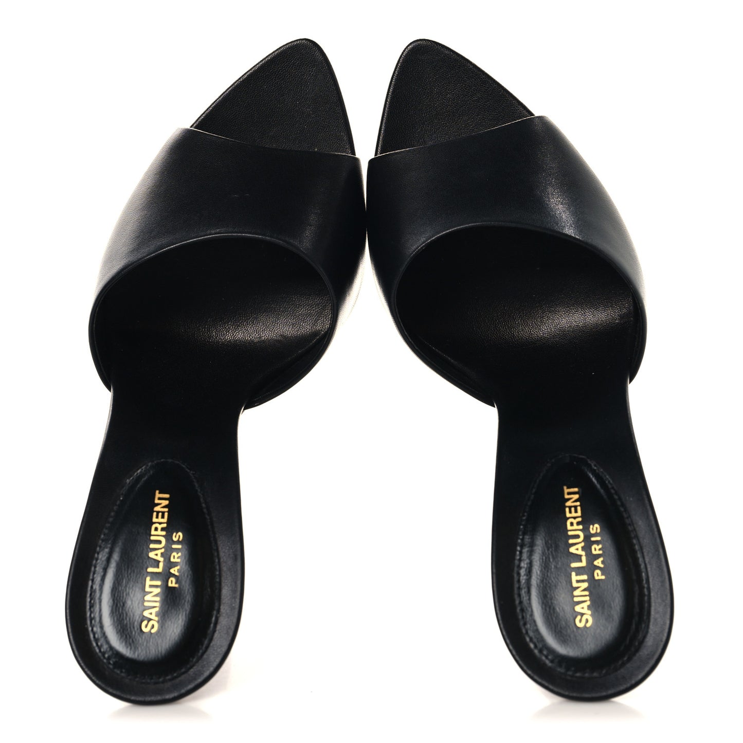 Calfskin Gippy 105 Mule Sandals 37 Black
