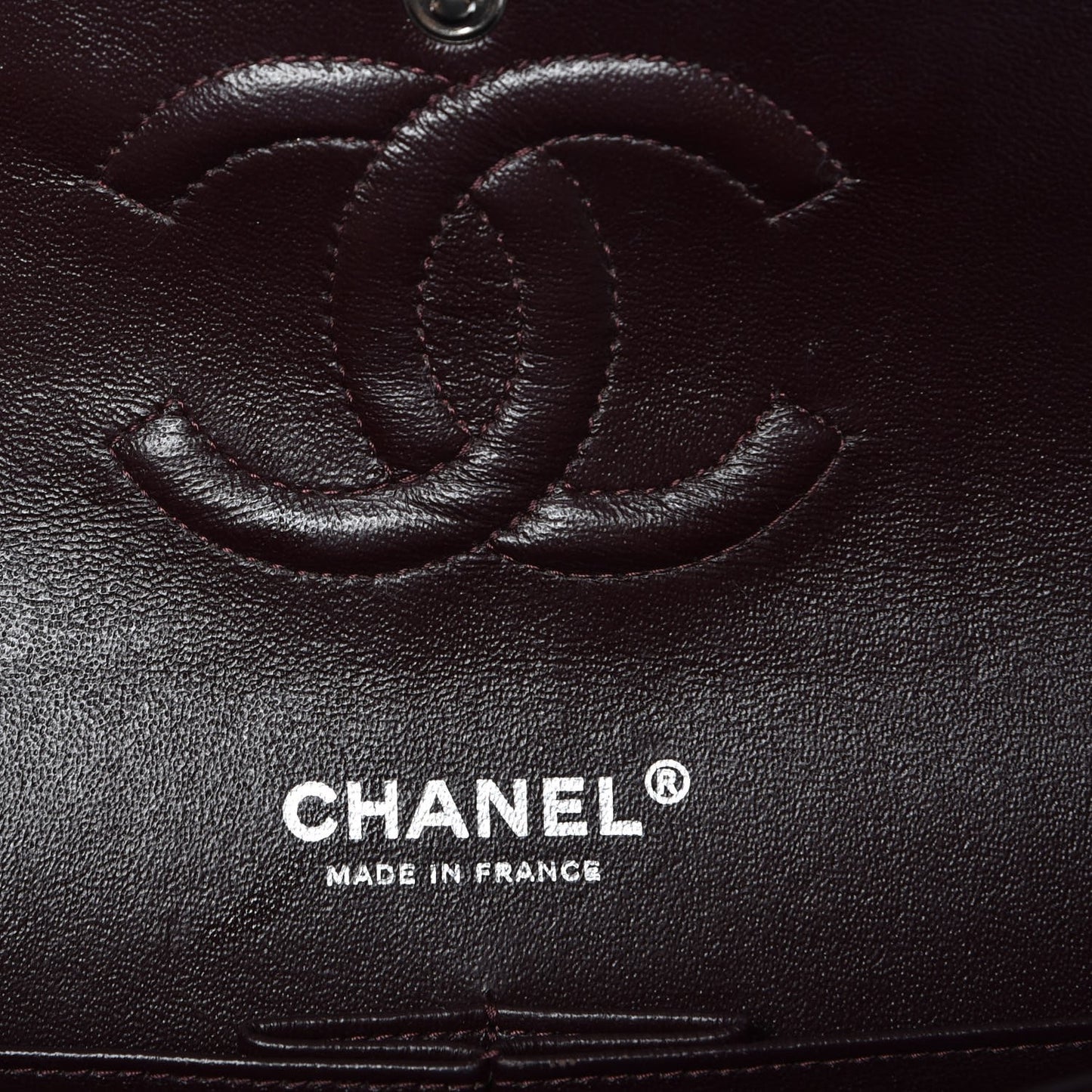 Caviar Quilted Medium Double Flap Burgundy