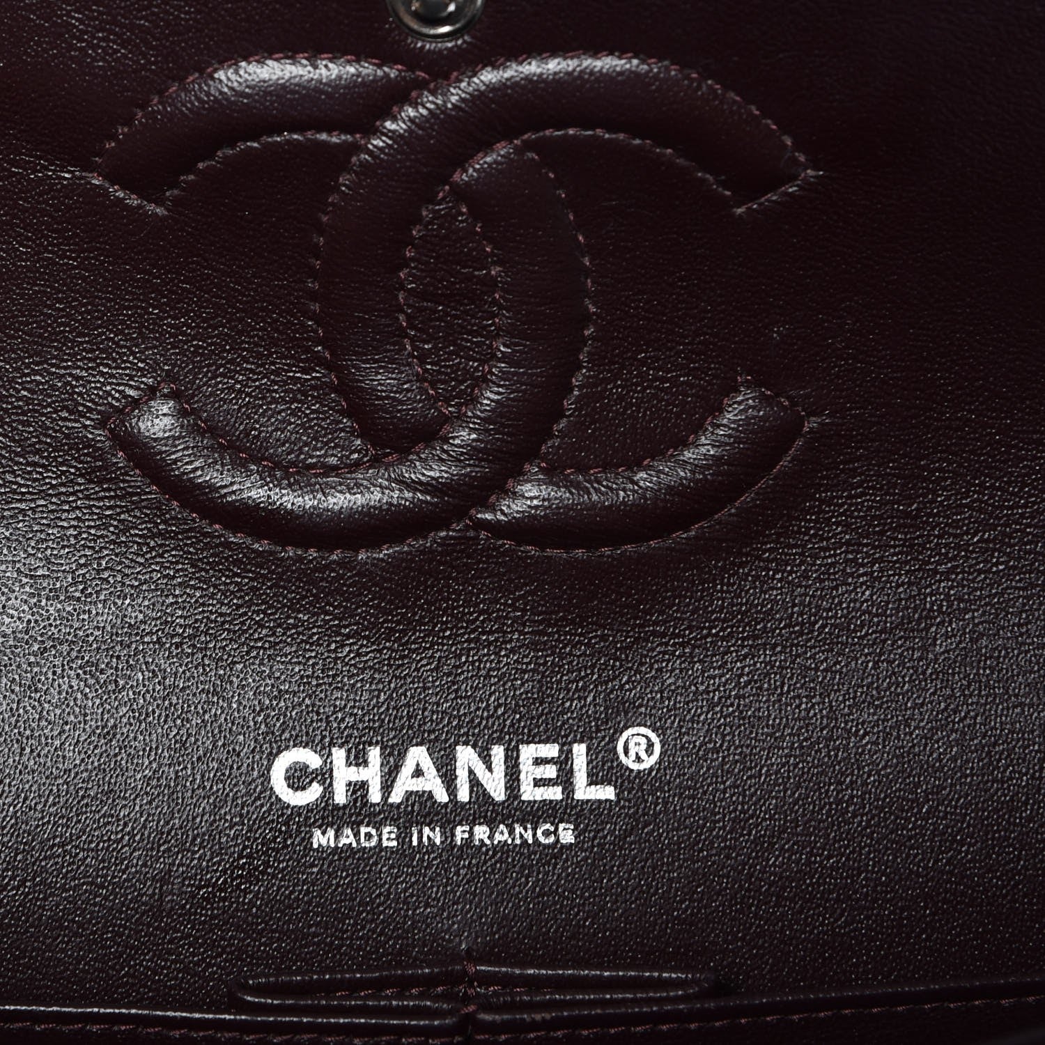 Chanel Caviar Quilted Medium Double Flap Burgundy 6 of 9