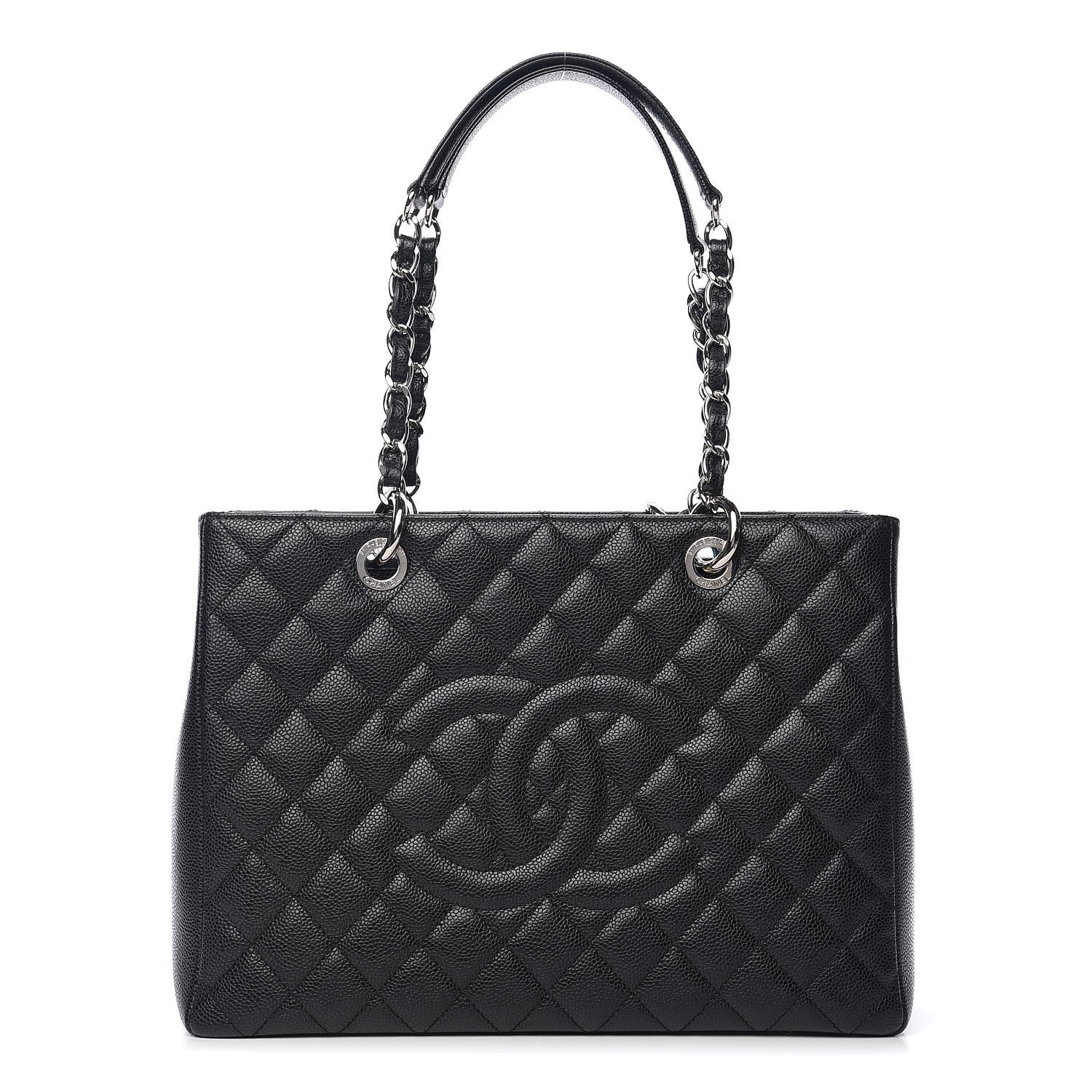 Chanel Caviar Quilted Grand Shopping Tote GST Black 1 of 10