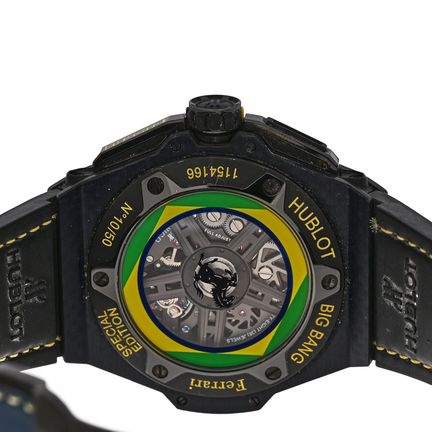 Hublot Carbon Fiber Rubber 45mm Big Bang Ferrari Automatic Watch Black 401.QL.0199.VR.FBR15 4 of 4