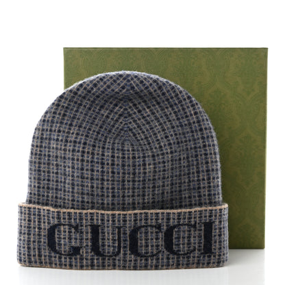 Gucci Wool Knit Beanie Hat Royal Blue 7 of 7