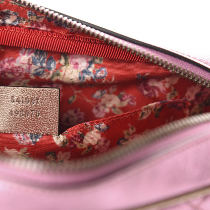 Gucci Laminated Nappa Trapuntata Small Zumi Shoulder Bag Rosa Lago Rame 9 of 10