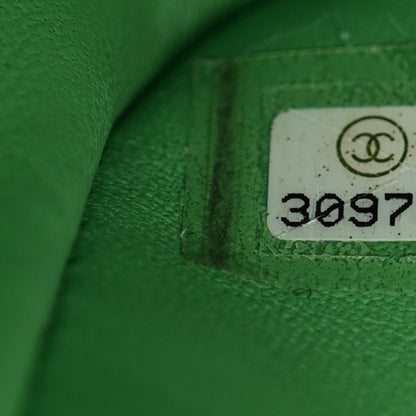 Chanel Caviar Quilted Medium Double Flap Green 7 of 10