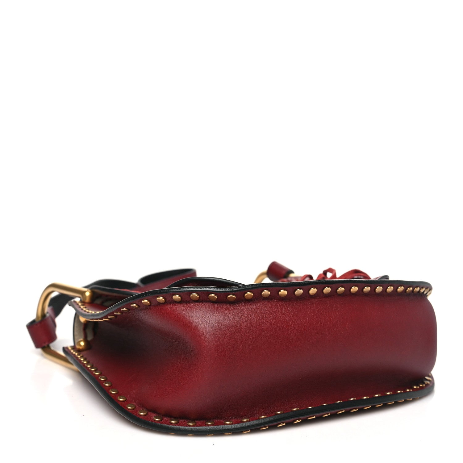Chloe Calfskin Braided Small Hudson Shoulder Bag Sienna Red 4 of 10