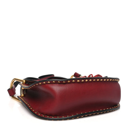 Chloe Calfskin Braided Small Hudson Shoulder Bag Sienna Red 4 of 10