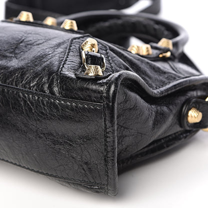Balenciaga Agneau Giant 12 Gold Hardware Mini City Black 9 of 10