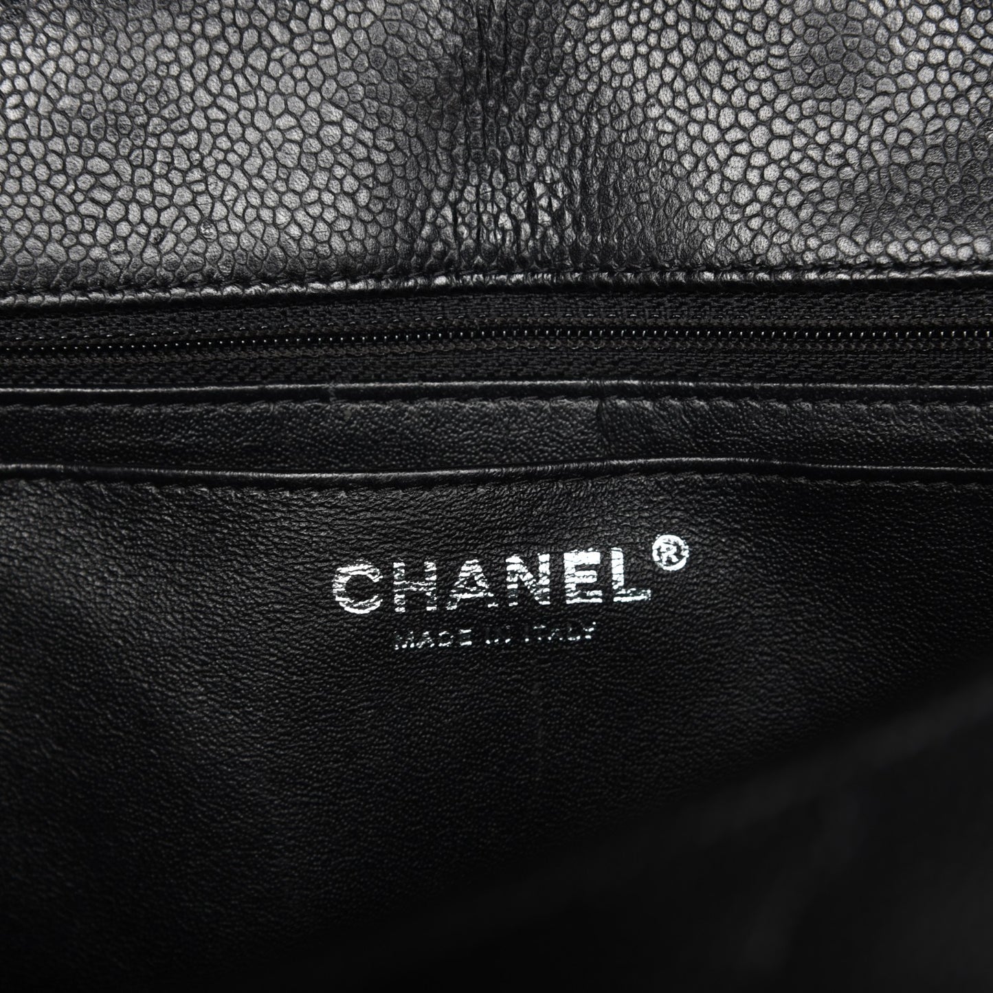 Caviar Quilted Jumbo Single Flap Black