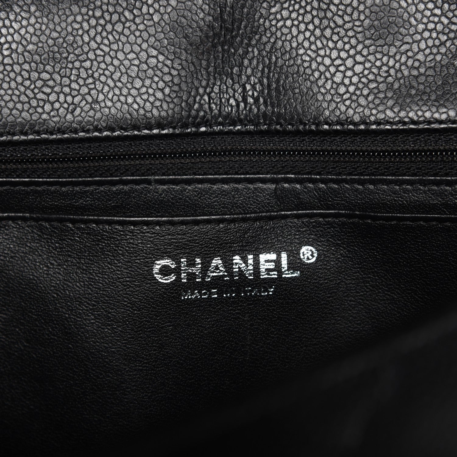 Chanel Caviar Quilted Jumbo Single Flap Black 6 of 7