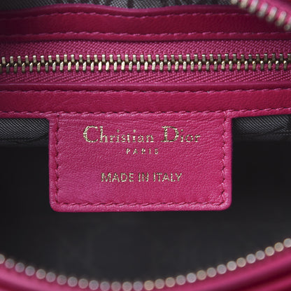 Christian Dior Lambskin Cannage Medium Lady Dior Pink 7 of 12